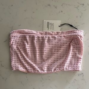 Acacia Manly Mesh Top In ballerina pink size Medium